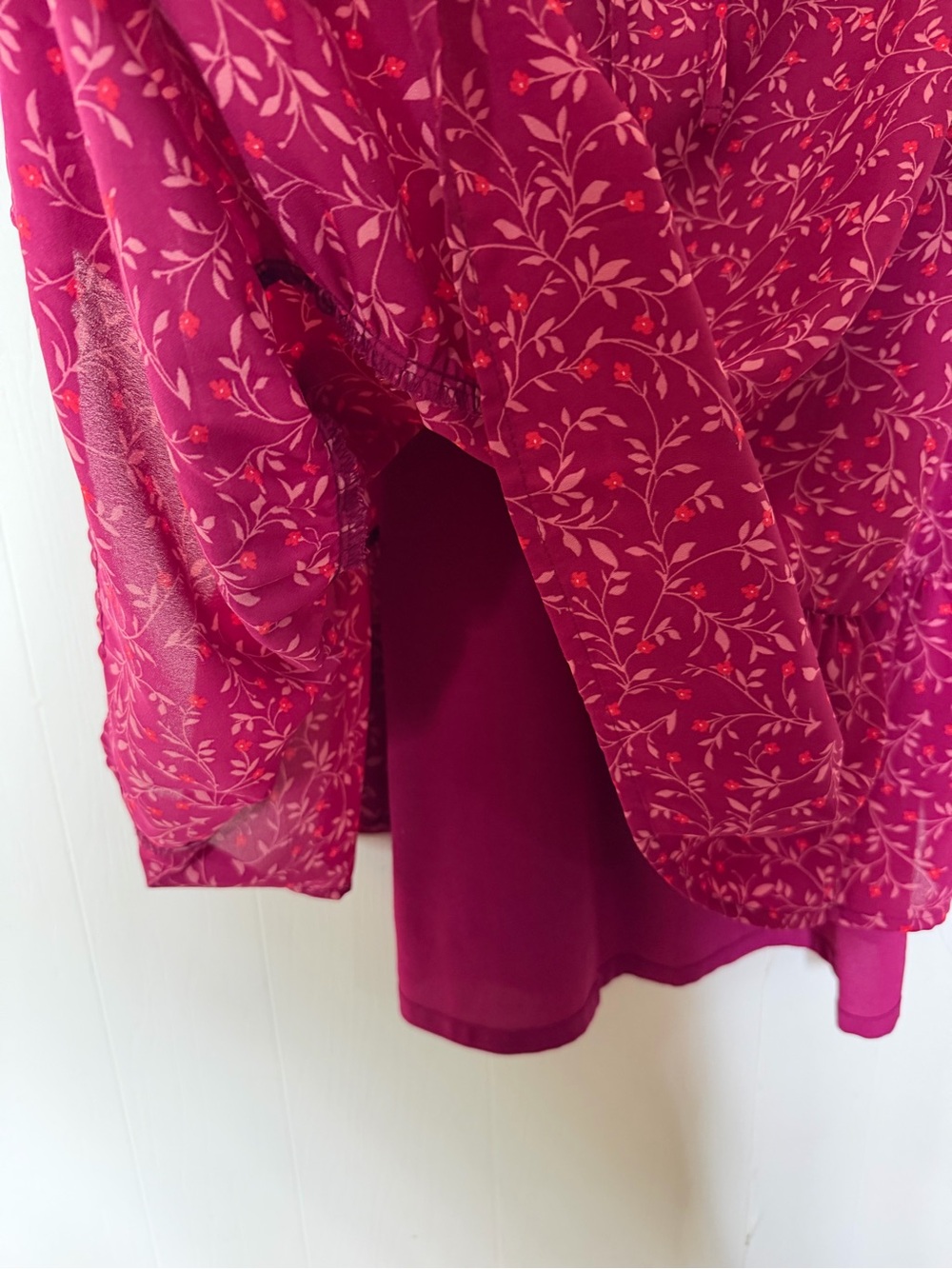 Pink Floral Ruffle Dress - Picture 5 of 6